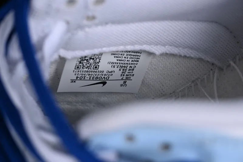 All categories Nk SB Dunk series Nk SB Dunk Low low-top sneakers Nk Dunk Low Winter has arrived Simple white and blue SB strap low-top casual sneakers DV0831-104